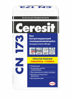 Смесь CERESIT CN173/20 самовыравнивающаяся, наливной пол 6-60 мм