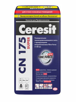 Смесь CERESIT CN 175 универсальная самовыравнивающаяся