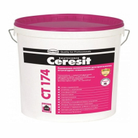 Штукатурка CERESIT СТ174/25 силикатно-силиконовая, камешковая, база, зерно 2 мм