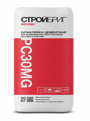 Шпаклевка цементная серая МЕОЛИС PC30MG